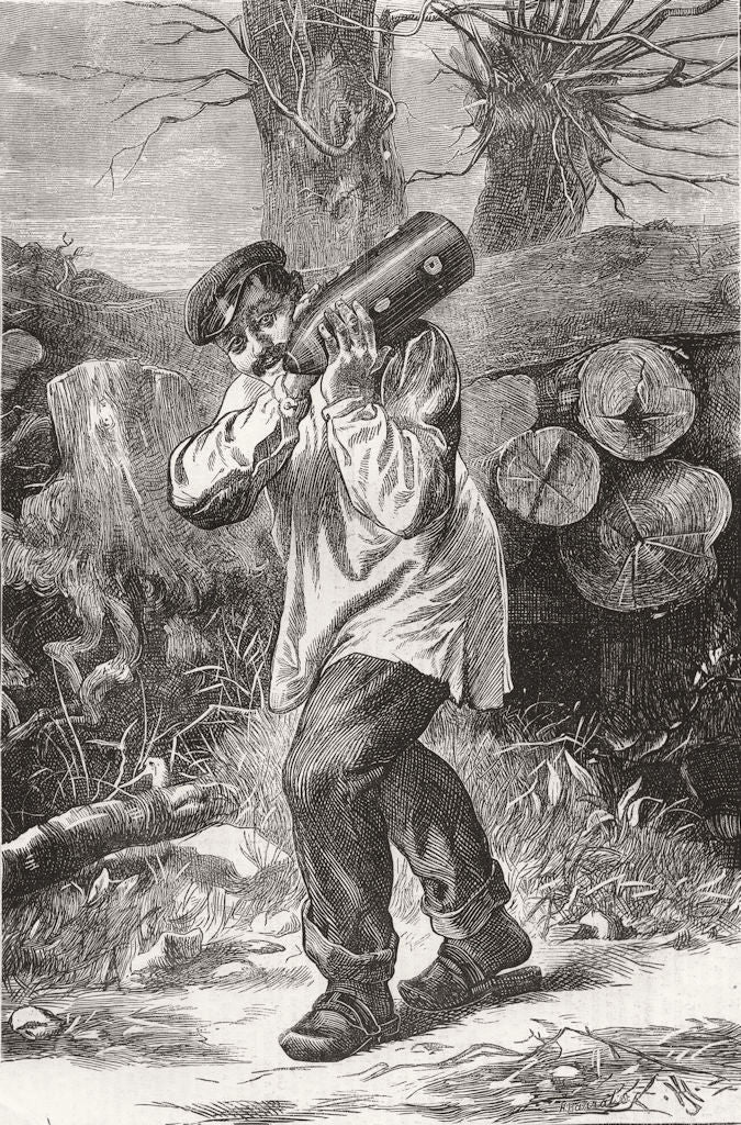 PARIS. Commune. little Souvenir of war for my wife 1871 old antique print